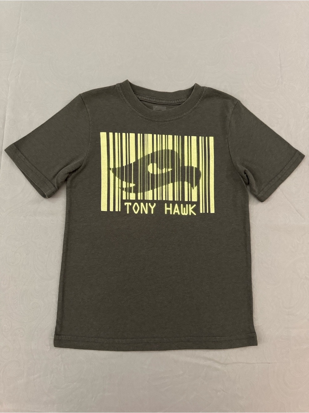 Boys Tony Hawk Black Graphic Tee with Yellow Logo